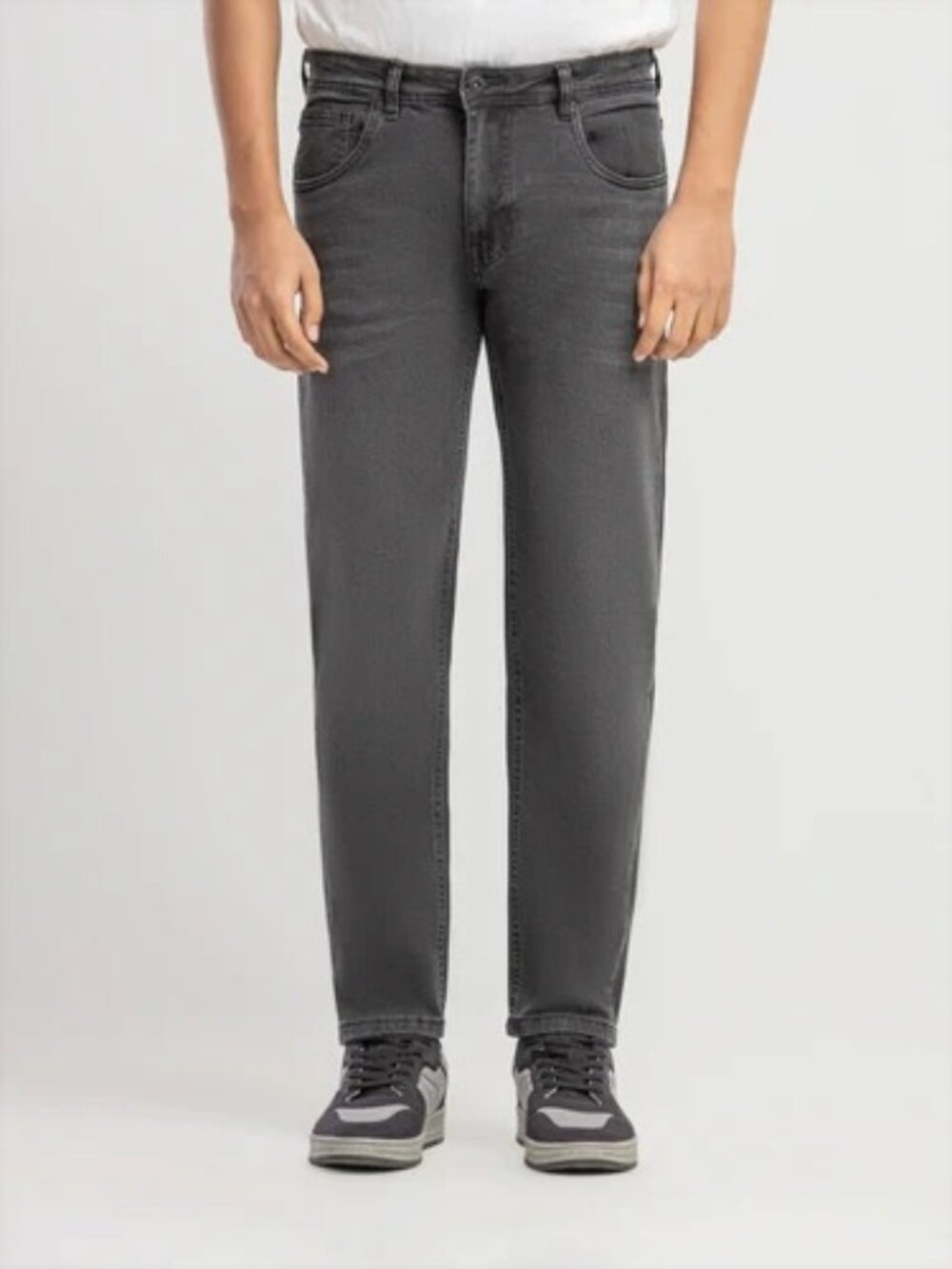 Buffalo David Bitton Jeans Mens Size 34x30 Gray Sam-X Slim Straight Stretch